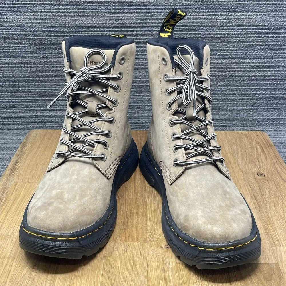 Dr. Martens Crewson Chukka Boots Men 7 Brown Nubuck‎ Leather Lace Up Grunge NEW